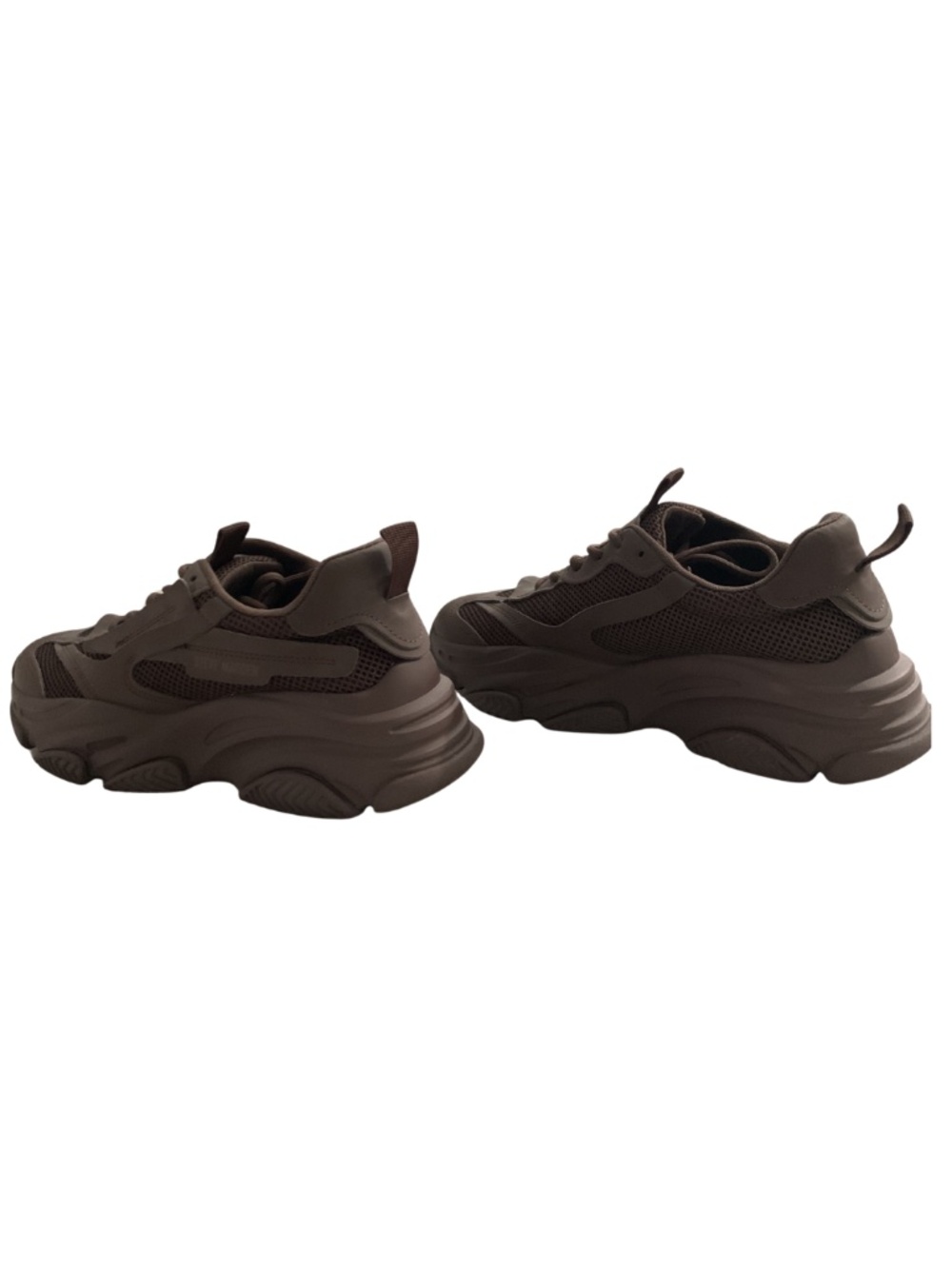 Steve Madden Possession Chunky Dk Brown Platform Sneakers Womens 9.5M Streetwear - Picture 2 of 10